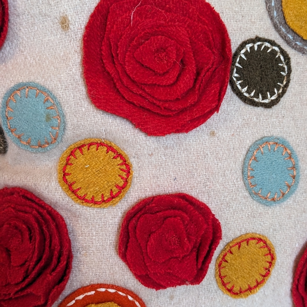 Rizzy Home Felt Embroidered Throw Pillows - Picture 3 of 9